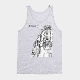 Paris building near Beaubourg Tank Top